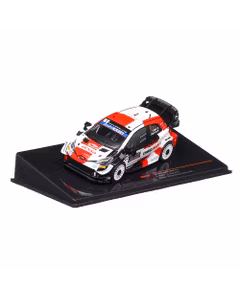 Toyota Yaris WRC#1 Raliul Monte Carlo 2021, macheta auto, scara 1:43, alb cu negru si rosu, IXO