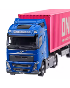 Volvo FH04 Globetrotter 2012, macheta camion cu semiremorca, scara 1:50, albastru , Tekno