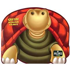 Lipeste si coloreaza - Animalute Dragute - Broasca Testoasa