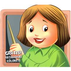 Lipeste si coloreaza - Meserii - Invatatoarea