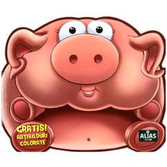 Lipeste si coloreaza - Animalute dragute - Porcul