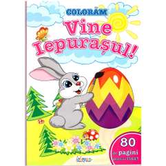 Vine Iepurasul Carte de colorat