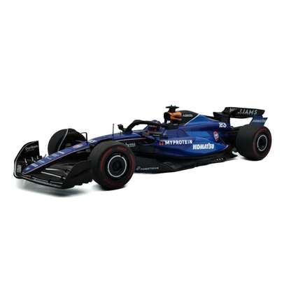 Macheta Williams FW46 F1 Saudi Arabia GP 2024 Albon 1:18 – vedere 3/4 fata stanga