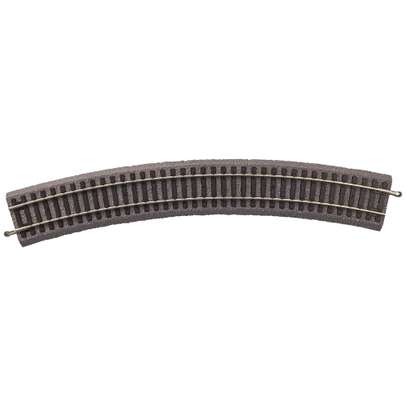 Sina curba R4 PIKO 55414 cu terasament scara HO 1:87 raza 546 mm - vedere de sus