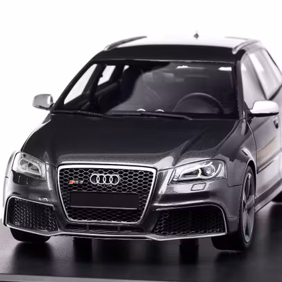 Audi A3 RS3 2011, macheta auto, scara 1:18, gri metalizat, DNA Collectibles