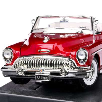 Buick Skylark Cabrio 1953, macheta auto scara 1:18, visiniu metalizat, MotorMax