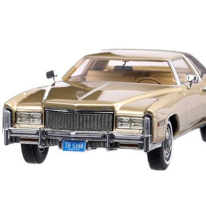 Cadillac Eldorado Coupe 1976, macheta  auto,  scara 1:18, auriu, Bos-Models