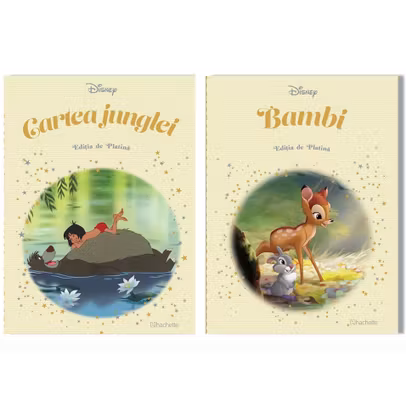 Pachet Povesti Colectia de Platina Disney - Nr.3 + Nr.4 (Cartea Junglei + Bambi)