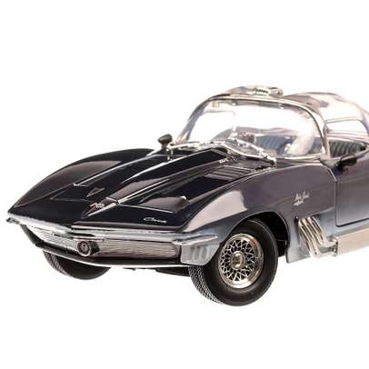 Chevrolet Mako Shark 1961, macheta auto, scara 1:18, albastru inchis, Motor Max