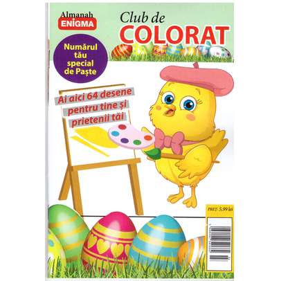 Club de colorat - Numarul tau special de paste