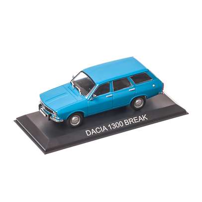 Macheta auto Dacia 1300 Break 1978 albastru 1:43 Mașini de Legendă DeAgostini - vedere 3/4 fata stanga sus
