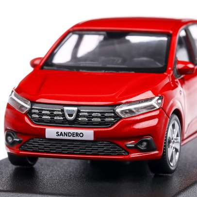 Dacia Sandero 2021, macheta auto, scara 1:43, rosu, Norev