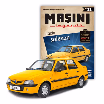 Macheta Dacia Solenza galben – Mașini de Legendă Nr.11 – DeAgostini 1:43