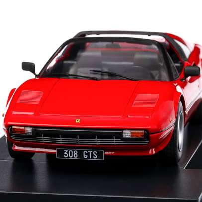 Ferrari 308 GTS 1977, macheta auto cabrio, scara 1:18, rosu, MCG