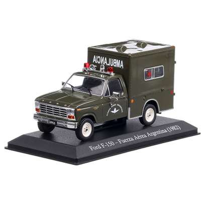 Macheta autospeciala Ford F-150 Ambulanta Militara Argentina 1982 olive 1:43-2