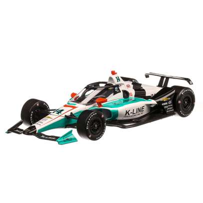 Honda #14 Dalton Kellett Indycar series 2020, macheta auto scara 1:18, alb cu vernil si negru, GreenLight-2