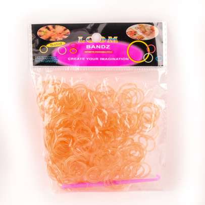 Punga elastice Rainbow Loom portocaliu