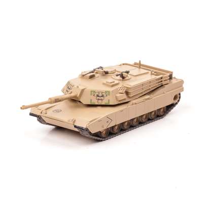 Machetă militară M1A1HA Abrams maro camuflaj, scara 1:72 - vedere 3/4 stanga fata