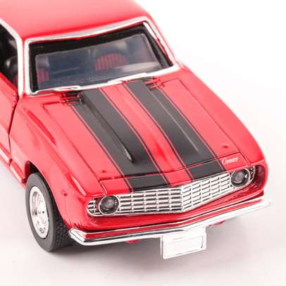Chevrolet Camaro Z28 1969, macheta auto scara 1:32, rosu cu negru, New Ray