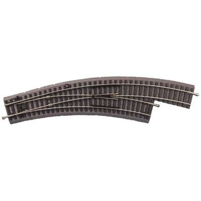 Macaz Curb Dreapta PIKO HO 55423 cu Terasament – Raza R2, Model BWR