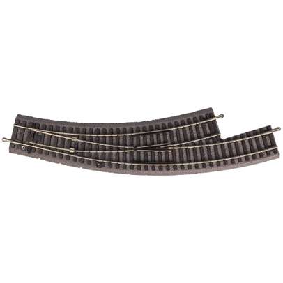 Macaz Curb Stânga PIKO HO 55422 cu Terasament – Raza R2, Model BWL