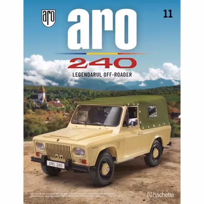 Macheta ARO 240 kit construibil 1:8 Hachette ed.2025 nr. 11-revista