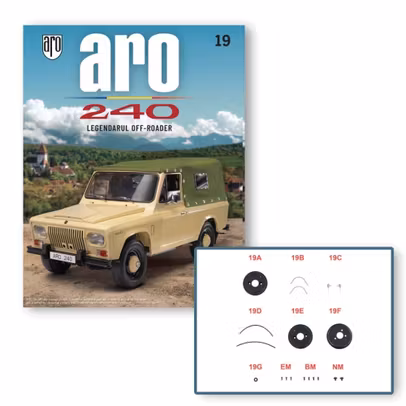 Macheta ARO 240 kit construibil 1:8 Hachette ed.2025 nr. 19