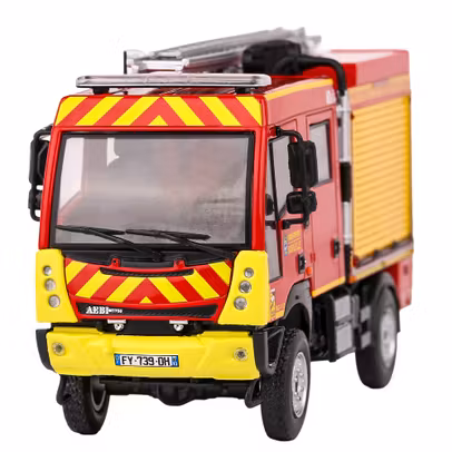 Macheta autospecială Pompieri Aebi MT 750 VPI – Tanker Truck 2017 – scara 1:43 roșu
