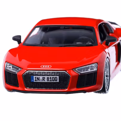 Macheta auto Audi R8 V10 Plus 2017, scara 1:24, rosu, Maisto