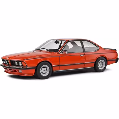Macheta auto BMW 635 CSi E24 1984 rosu 1:18 Solido - vedere 3/4 stanga fata