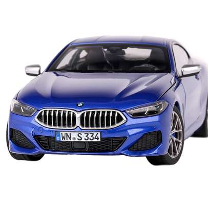 Macheta auto BMW 850i Coupe F92 2019 albastru 