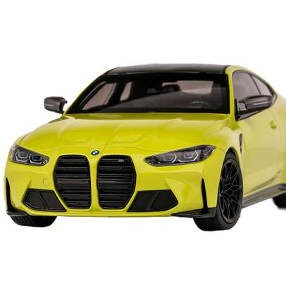 Macheta auto BMW M4 Coupe 2020 galben 1:18