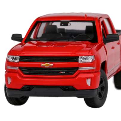 Macheta auto Chevrolet Silverado 2017 scara 1:24 rosu