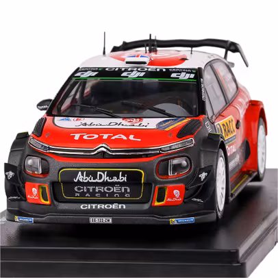 Macheta auto Citroen C3 WRC Abu Dhabi No.7 Meeke-Nagle Rally Catalunya 2017 rosu 1:24 - Resigilat