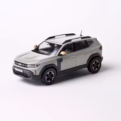 Macheta Dacia New Duster 2025 Gri 1:43 – Dealer Dacia - vedere 3/4 stanga fata