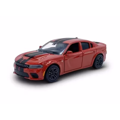 Macheta Dodge Charger 2020 Mk.VII roșu, 1:36 Tayumo cu uși deschise și pull-back