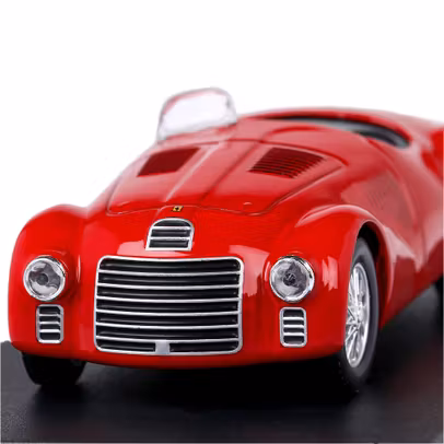Macheta Ferrari 125 S Spider 1947 Roșu 1:43 Magazine Models - vedere din fata