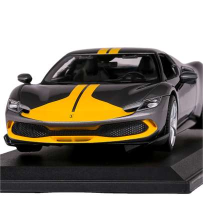 Macheta auto Ferrari 296 GTB gri 1:18 Bburago