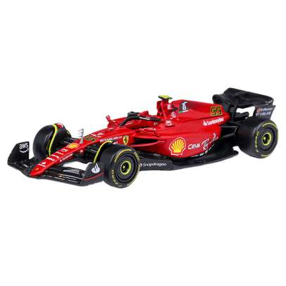 Macheta auto Ferrari F1-75 C.Sainz Jr No.55 F1 2022 scara 1:43 Bburago