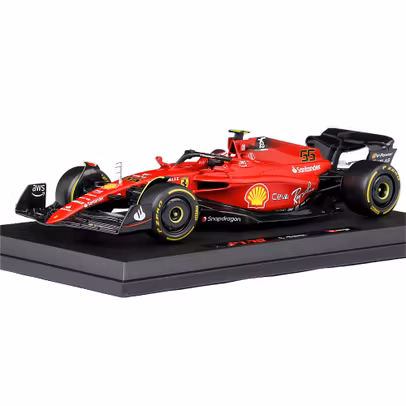 Macheta auto Ferrari F1-75 No.55 C.Sainz F1 2022 1:18 Bburago