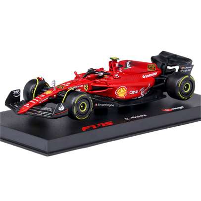 Macheta auto Ferrari F1-75 No.55 C.Sainz F1 2022 scara 1:43 Bburago