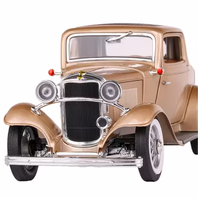Macheta auto Ford 3 Window Coupe Road Signature 1932 auriu 1:18