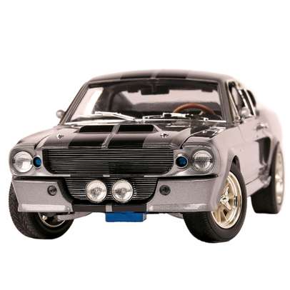 Macheta auto Ford Mustang Shelby Eleanor GT500 1967 gri cu dungi negre 1-18