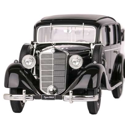 Macheta auto Mercedes-Benz 260D Pullman Landaulet 1936 negru 1:18