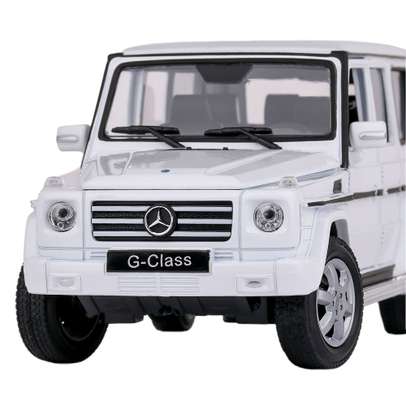 Macheta auto Mercedes-Benz G Class 2009 scara 1:24 alb Welly-5