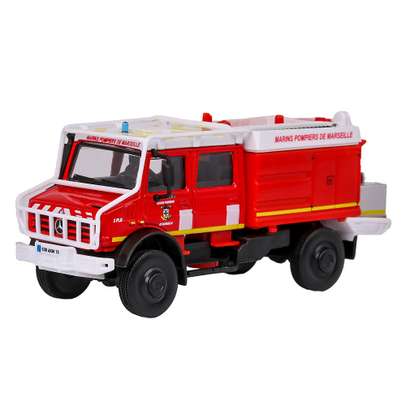 Macheta auto Mercedes-Benz Unimog U5000 Pompieri 1:50