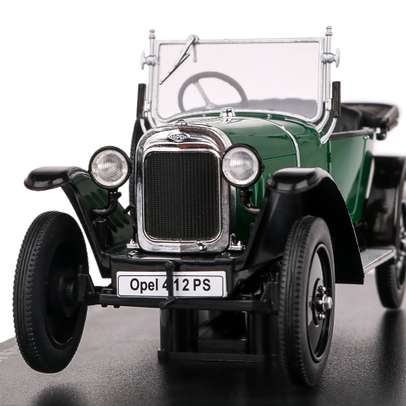 Macheta auto Opel 4/12 Laubfrosch Cabriolet 1924 verde 1:24
