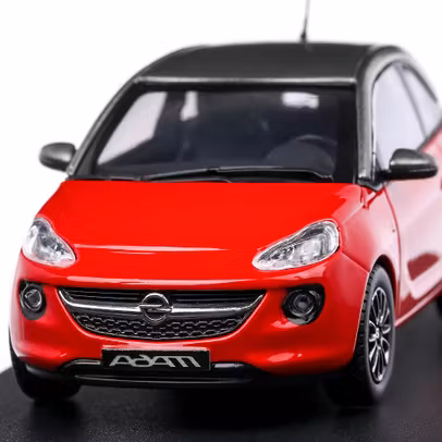 Macheta auto Opel Adam 2018, scara 1:43, rosu cu negru, iScale for Dealer Opel
