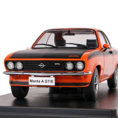 Macheta auto Opel Manta A GT/E 1974 portocaliu 1:24