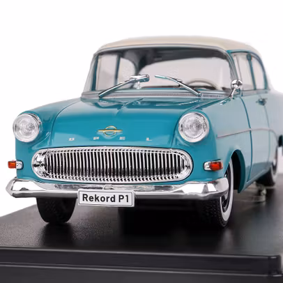 Macheta auto Opel Olympia Rekord P1 1957 turcoaz 1:24